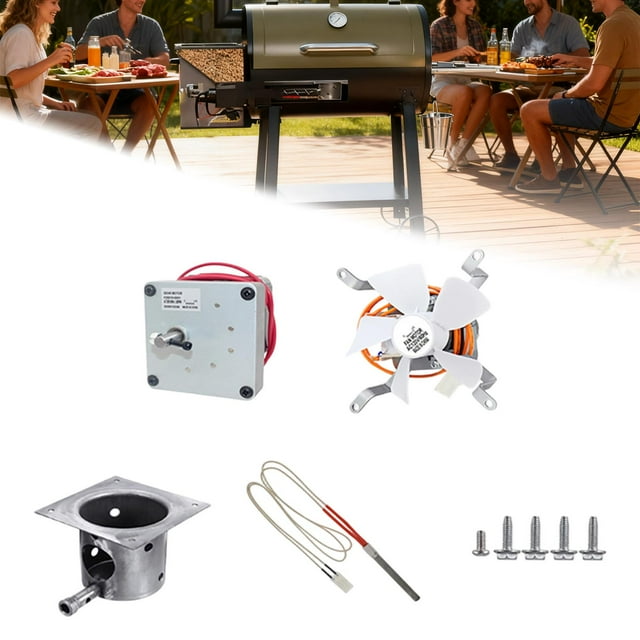 Reemplazo de quemador, mantenimiento confiable de ventilador de quemador, piezas de parrilla con tornillos, kit de encendido de piezas resistentes