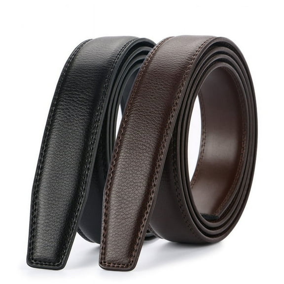 Costyle New Style Belt Men Automatic Adjustable Leather Belts without Buckle, Black