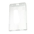 thumbnail image 4 of Vertical ID Badge Holder with Thumb Slot Transparent Hard Plastic Multi Cards Case Organizer, 4 of 8