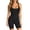 Black, variant on ’s Jumpsuit with Racerback Solid Color Piece Athletic Bodysuit For Yoga and Fitness Women Tuxedo Suit plus Size
