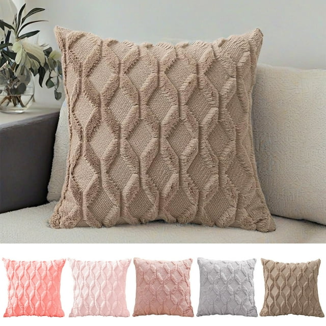mfyjkho Protectores de almohada estándar|fundas de cojín bohemias|fundas de cojín decorativas de 45 x 45 cm|fundas de almohada a rayas para sofá y cama|tela de algodón|varios colores