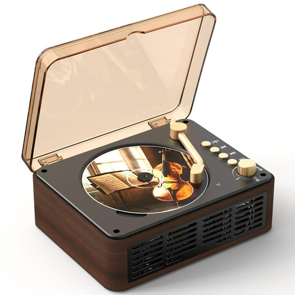 Portable CD Player Bluetooth with Speakers - Lehwey Desktop CD Players for Home, Built-in Dual Stereo Speakers, FM Radio, Repeat, Remote Control, Sup