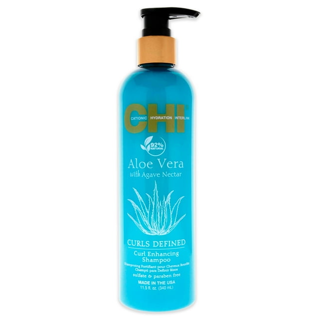 Champú para realzar los rizos con aloe vera de CHI para unisex - Champú de 11,5 oz CHI CHI Champú 11.5 oz