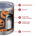 thumbnail image 4 of 12oz Tumblers Halloween Jack O Lanterns Vacuum Insulated Stainless Steel Travel Tumbler Cups Mug with Lid and Straw for Beer,Coffee,Beverages with Cleaning Brush for Cold & Hot Drinks, 4 of 5