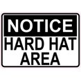 thumbnail image 2 of 5in x 3.5in Hard Hat Area Sticker Vinyl Construction Safety Sign Stickers, 2 of 2