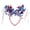 G, variant on 4th of July Headbands Patriotic Head Boppers, Red White Blue Sequin Independence Day Hairband, Memorial Day Hair Patriotic Themed Party Headwear for Women Men Kids