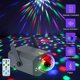 thumbnail image 3 of Luces de fiesta + Luces de bola de discoteca 2 en 1 Dj Luces de discoteca para fiestas Proyector de luz estroboscópica de escenario activado por sonido LED con control remoto para fiesta de Hallo, 3 of 5