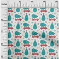 thumbnail image 2 of oneOone Rayon Teal Green Fabric Tree Dress Material Fabric Print Fabric By The Yard 56 Inch Wide, 2 of 5