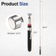 thumbnail image 2 of Herramienta de recogida magnética telescópica de 3 piezas 5LB de acero inoxidable de 5.5" a 24.4" con clip de bolsillo para la industria automotriz, garaje y oficina, negra, 2 of 7