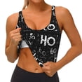 thumbnail image 3 of Fotbe Ho-Ho-Ho 2 Sujetador Deportivo Largo sin Aros para Mujer con Almohadillas y Soporte Medio, Transpirable y Absorbente, Camiseta Tipo Chaleco o Tank Top-Small, 3 of 8