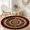 Color 2, variant on SPXUBZ Velvet Round Area Rug Deep Brown Burgundy Traditional Royal Court Circular Floor Mat Soft Non-Slip Accent Carpet for Living Room Bedroom Vintage Boho Home Decor Throw Rug