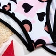thumbnail image 5 of MEZZALL Children Girls Swimwear Two Piece Toddler Big Kids Swimsuit With Shorts Cute Summer Heart Print Beach Bathing Lovely Bathing Suit Beachwear, 5 of 6