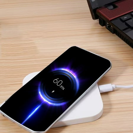 

Wireless Charger for Smartphones 5W Desktop Wireless Charger Compatible with IOS & android with 2 USB Ports