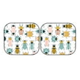thumbnail image 7 of Xecao Colorful Insects for Foldable Car Sun Shades (2-Pack) offer sun protection with an easy-fold design for convenient windshield shading., 7 of 7