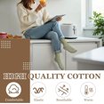 thumbnail image 2 of CoCoMangos 6 Pairs Ruffle Socks Soft Cute Frilly Turn-Cuff Long Casual Slouch Cotton Crew Socks for Women Gifts, 2 of 7