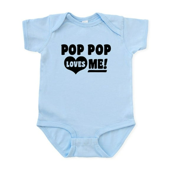 CafePress - Pop Pop Loves Me Infant Bodysuit - Baby Light Bodysuit, Size Newborn - 24 Months