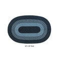 thumbnail image 4 of Better Trends 60"x 96" Oval Rug 100% Polypropylene Durable & Stain Resistant Reversible Indoor Area Utility Rug (Navy Stripe) Alpine Stripe Collection, 4 of 5