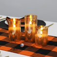 thumbnail image 4 of Rhytsing 3 Velas de Cristal Dorado con Mando para Navidad, Velas a Pilas con Temporizador Decorativas Grandes, Altura 10cm / 12,5cm / 15cm (Dorado), 4 of 8