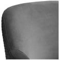 thumbnail image 3 of Studio 55D Ames Quilted Gray Velvet Swivel Chair, 3 of 9