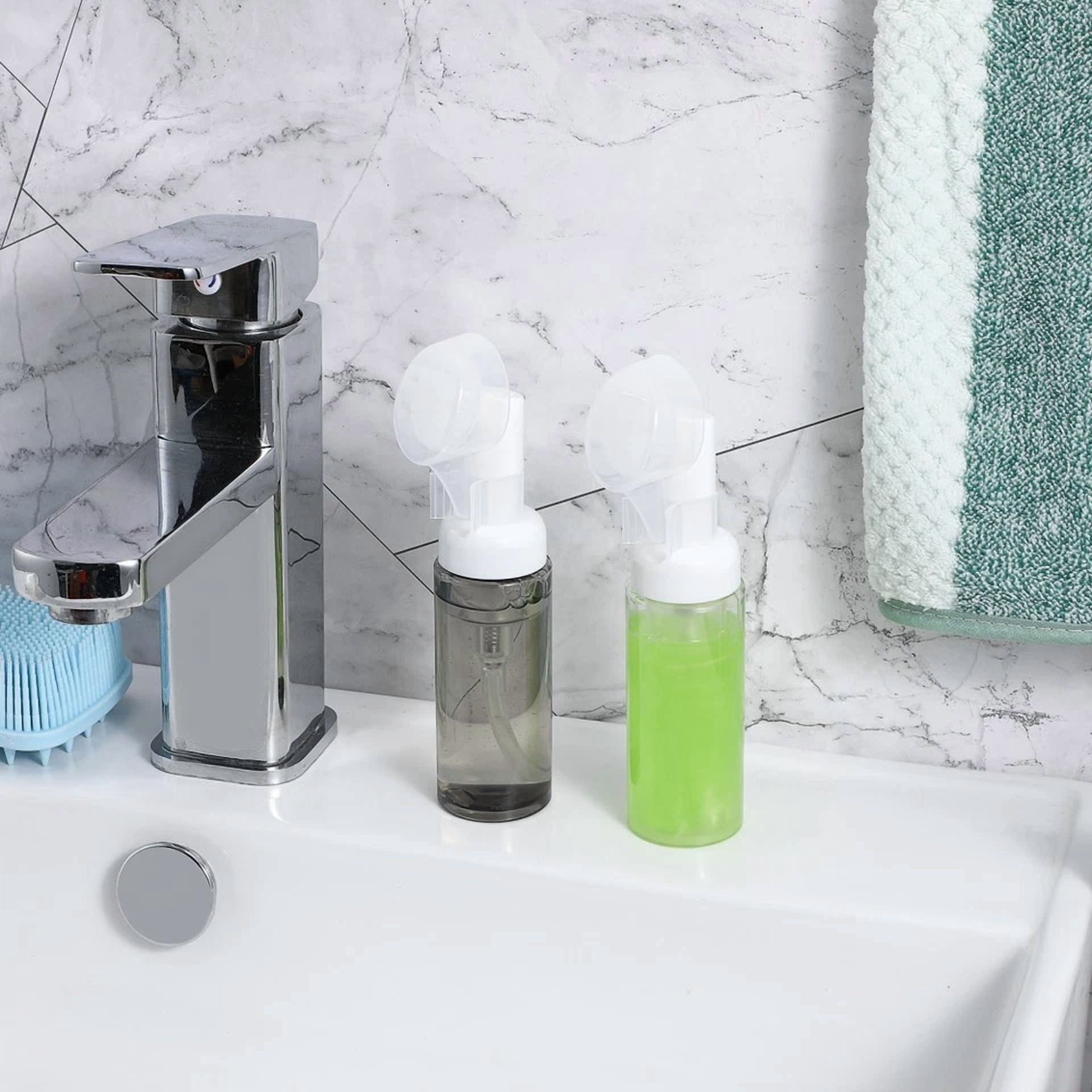 4 Pcs Transparent Foam Bottle Travel Work Foamer Foaming Dispenser
