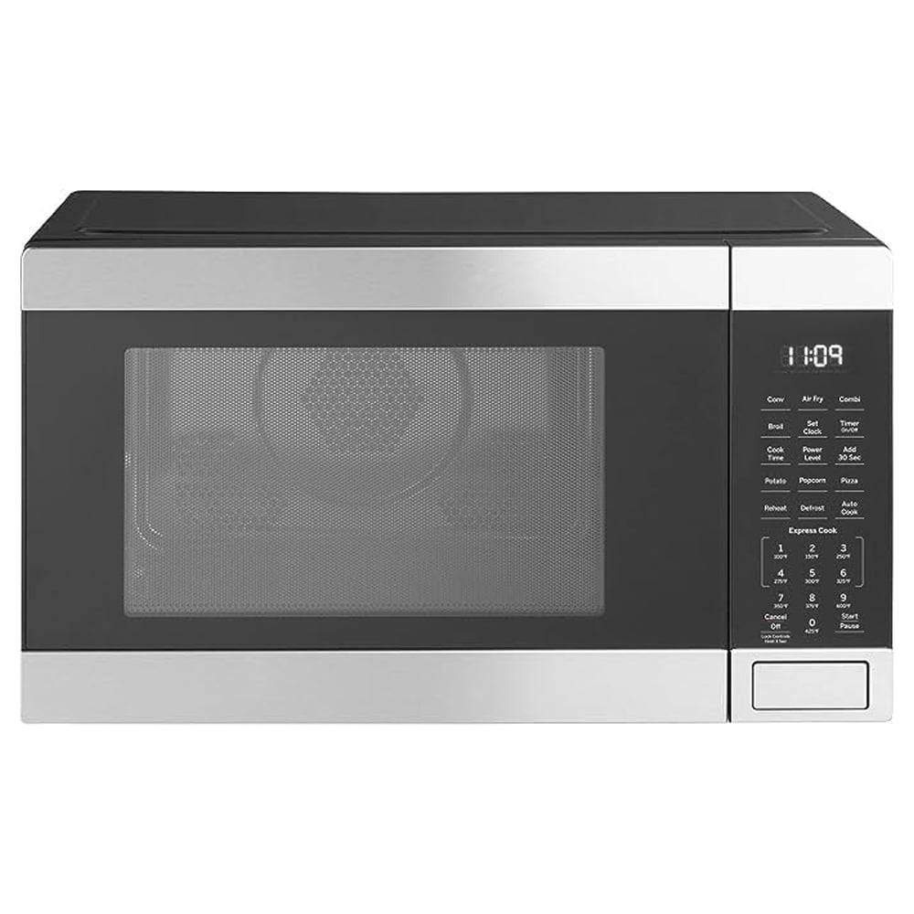GE GCST10A1WSS 3-in-1 Microwave Oven 1,050 Watts Air Fryer Broiler & Convection 1.0 Cu. Ft Bundle with 2 YR CPS Enhanced Protection Pack