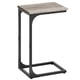 thumbnail image 1 of VASAGLE Mesa Auxiliar, Mesa de Sofá en Forma de C, Bandeja de TV, Marco de Metal, Salón, Dormitorio, Greige y Negro, 1 of 6