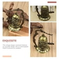 thumbnail image 3 of Qumonin Vintage Asian Zen Dragon Bell Bronze Fengshui Statue Home Decor, 3 of 4