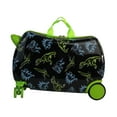 thumbnail image 4 of Maleta para montar para niños, equipaje de mano con ruedas, equipaje rígido ligero y resistente, carrito para niños y niñas Dinosaurio negro, 4 of 9