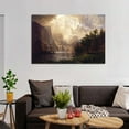 thumbnail image 6 of Albert Bierstadt Among The Sierra Nevada Artworks Canvas Poster Room Aesthetic Wall Art Prints Home Modern Decor Gifts 12x18inch(30x45cm), 6 of 6