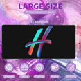 thumbnail image 2 of Desk Mat, Colorful Letter H Extended Gaming Mouse Pad Large, 35.4"x15.7" Big Mouse Pad with Non-Slip Base and Stitched Edge, Long Computer Keyboard Mouse Mat for Home Office Work, 2 of 6