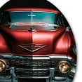 thumbnail image 4 of Designart "Classic Elegance Black and Silver II" Retro Car Metal Round Wall Decor, 4 of 5