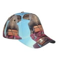 thumbnail image 3 of Daiia Elephant Sits print Baseball Cap Men Women Golf Dad Hat Adjustable Original Classic Low Profile Hat Unconstructed Plain Cap, 3 of 9