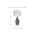 thumbnail image 4 of Signature Design by Ashley Contemporary Niobe Table Lamp (Set of 2)  Multi Gray, 4 of 4
