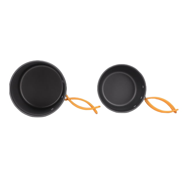 Camping Cookware Kit, Easy To Clean Picnic Stove Non Slip for 1-2 People