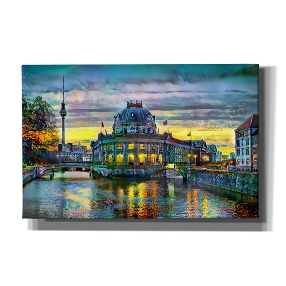 Epic Graffiti 'Berlin Germany Bode Museum' by Pedro Gavidia, Canvas Wall Art, 40"x26"