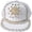 White, variant on Hsqqdc Studded Baseball Cap with Spider Chain Rhinestone Hip Hop Hat