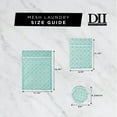 thumbnail image 6 of Contemporary Home Living Set of 6 Aqua Blue and White Moroccan Trellis Mesh Laundry Bags 15.75", 6 of 8
