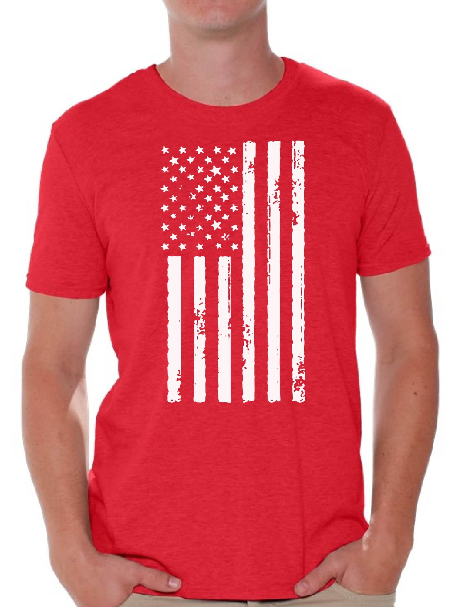 Flag Red Stripes Shirt 4th of July Shirt Gift for him 4th of July American Shirt