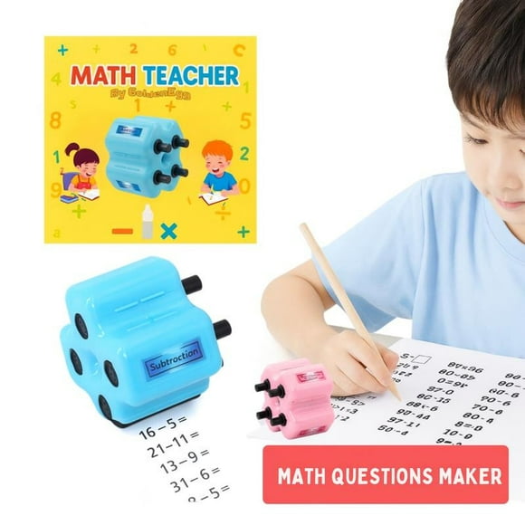 Fufafayo 2Pcs Math Roller EducationalToy4 In Math Practice Tool ForKids, Addition Subtraction Multiplication Division Learning Games, Classroom Home Study Supplies ForChildrenStudents Teachers