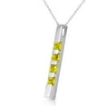 thumbnail image 2 of Galaxy Gold 14K Solid Gold Natural Peridot Necklace for Women - White Gold Fine Jewelry, 2 of 3