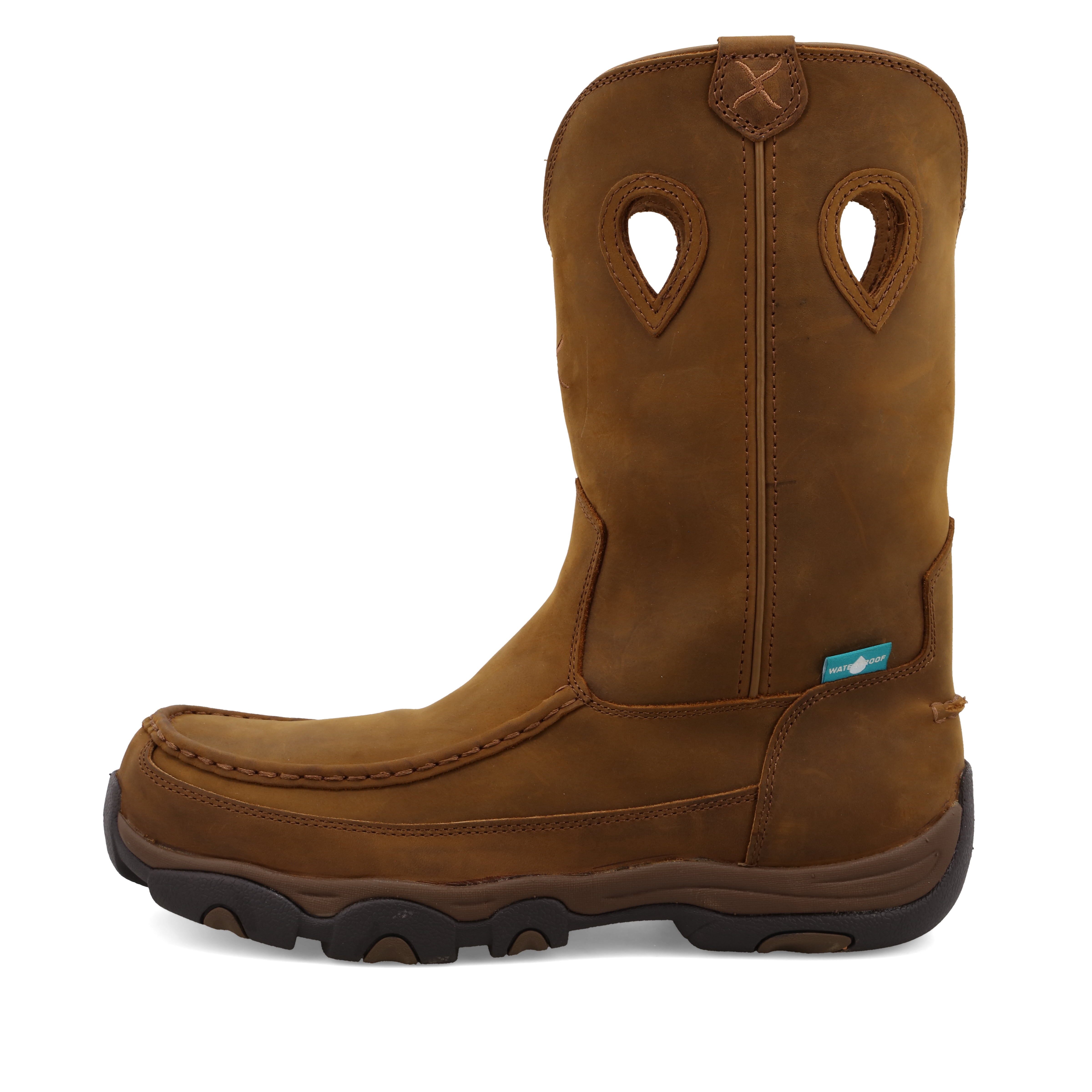 Twisted X Men's 11" Work Pull On Hiker Boot - Oiled Saddle