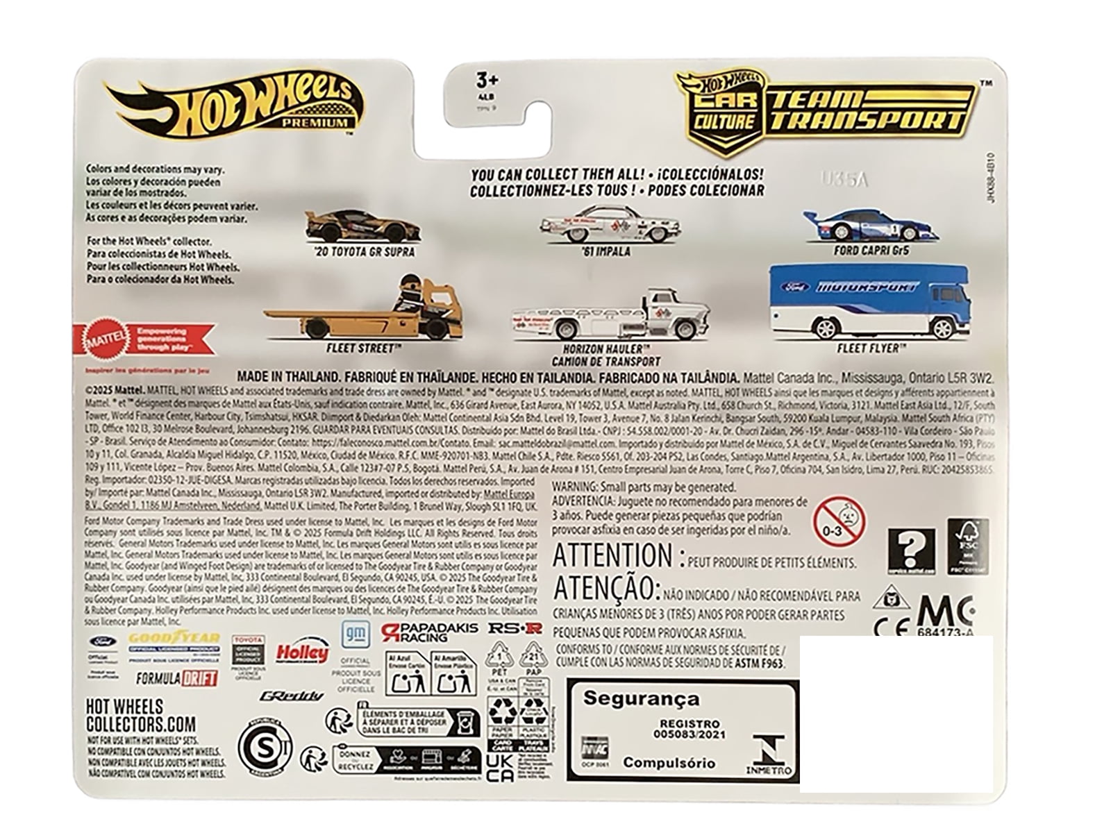 Fleet Street Flatbed Yellow with Graphics & 2020 Toyota GR Supra #15 Yellow with Black Graphics Diecast Model Cars by Hot Wheels