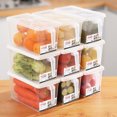 thumbnail image 4 of Refrigerator Storage Bins, Kitchen Organization Containers, Food Preservation Drawer Inserts, Produce Keep Fresh Box, Fridge Declutter Solution, Stackable Design, 4 of 7