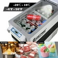 thumbnail image 3 of Costway 55 Quarts Portable Electric Car Cooler Refrigerator, 12V/24V DC & 110-240V AC, White & Grey, 3 of 10