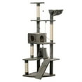 thumbnail image 3 of vidaXL Cat Tree 75" Gray Plush, 3 of 3