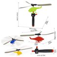 thumbnail image 4 of Musatteng Pull-String Helicopter Toy - 25cm Outdoor/Indoor Flying Toys for Kids 6+, Mechanical STEM Learning Toys with Safe ABS for Boys Girls Birthday Gifts, 4 of 8