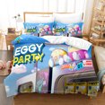 thumbnail image 1 of New eggy party Digital Printing Sanding Bedding Four-piece Set Three-piece Set eggy party Bed Sheet, 1 of 6