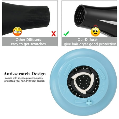 Hair Dryer Diffuser Adjustable Blow Dryers Diffuser For Curly Or