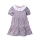 thumbnail image 1 of Vestido Beebay con estampado pequeño, cuello redondo y mangas abullonadas, 2 años, 1 of 5