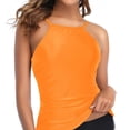 thumbnail image 2 of Traje de baño para mujer Correas de cuello regulables Talle alto Estilo casual Trajes de baño divididos cómodos y elegantes para fiestas en la playa Tipo 7 S, 2 of 5